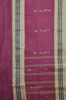 Picture of Maroon Bengal Cotton Saree with Stripes Border