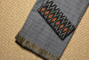 Picture of Grey Bengal Cotton Saree with Black Floral Border