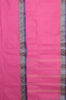 Picture of Pink Bengal Cotton Saree with Blue Floral Border