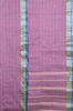 Picture of Purple Bengal Cotton Saree with Navy-Blue Floral Border