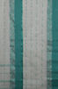 Picture of White Bengal Cotton Saree with Sea-Green Border and Butta