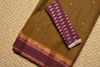 Picture of Bronze Bengal Cotton Saree with Purple Border and Butta