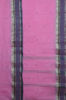 Picture of Pink Bengal Cotton Saree with Purple Border and Butta