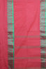 Picture of Red Bengal Cotton Saree with Green Border and Butta