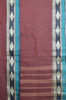 Picture of Plain Style Maroon Bengal Cotton Saree with Sea Green Double Border