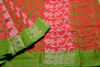 Picture of Red and Green Jamdani Cotton Saree