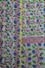 Picture of White Baha Saree with Pink and Blue Floral Print