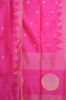 Picture of Pink Baha Silk Saree with Ball Butta and Temple Border