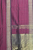 Picture of Maroon Handloom Silk Saree with Zari Stripes