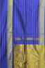 Picture of Royal Blue Handloom Silk Saree with Zari Stripes