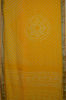 Picture of Yellow Tie and Dye Bandhani Cotton Saree