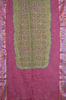 Picture of Brown and Red Tie and Dye Bandhani Cotton Saree