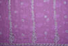 Picture of Pink Lucknow Chikankari Embroidered Georgette Saree with Gota Work
