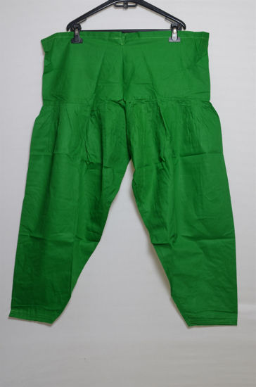 Picture of Green Cotton Solid Salwar