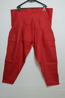 Picture of Red Cotton Solid Salwar