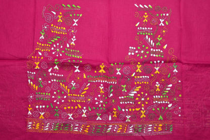 Picture of Magenta Kantha Embroidery Blouse
