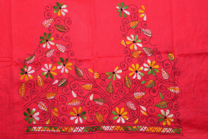 Picture of Peach Kantha Embroidery Blouse