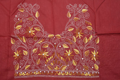 Picture of Maroon Kantha Embroidery Blouse