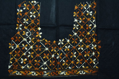 Picture of Black Kantha Embroidery Blouse