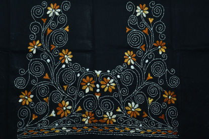 Picture of Black Kantha Embroidery Blouse