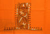 Picture of Orange Kantha Embroidery Cotton Blouse