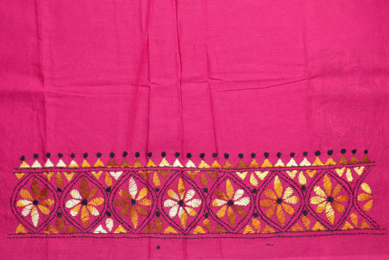 Picture of Pink Kantha Embroidery Cotton Blouse