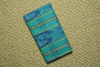 Picture of Sea-Green Bengal Cotton Saree with Blue Pochampally Design