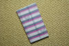 Picture of Ivory White Bengal Cotton Saree with Grey and Pink Stripes