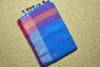 Picture of Blue and Pink Jamdani Work Linen Saree