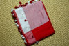 Picture of Red and White Handloom Pom Pom Saree