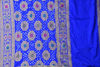Picture of Royal Blue Gajji Silk Bandhani Saree