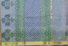 Picture of Blue and Grey Stripes Kota Doria Silk Cotton Saree