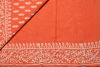 Picture of Orange Bagru Printed Malmal Cotton Saree