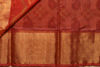 Picture of Peach and Red Pochampally Ikkat Silk Cotton Saree
