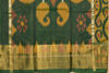 Picture of Mustard Yellow and GreenPochampally Ikkat Silk Cotton Saree
