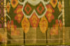 Picture of Peach and Olive Green Pochampally Ikkat Silk Cotton Saree