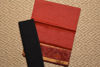 Picture of Red and Black Mangalagiri Silk Dress Material