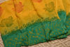 Picture of Green andYellow Block Print Mangalagiri Cotton Dress Material