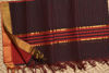 Picture of Black and Red Mangalagiri Cotton Dress Material