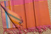 Picture of Orange and Multi Colour Mangalagiri Cotton Dress Material