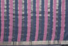 Picture of Grey and Baby Pink Mangalagiri Silver Stripes Handloom Cotton Saree