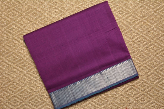 Picture of Purple and Sea Green Mangalagiri Handloom Cotton Saree