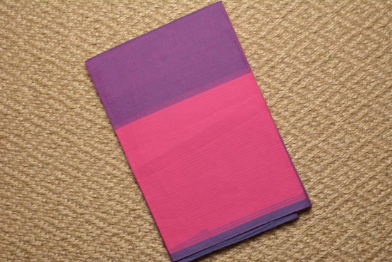 Picture of Blue and Pink Mangalagiri Handloom Cotton Saree