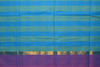 Picture of Blue and Yellow Checks Mangalagiri Handloom Cotton Saree