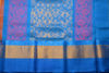 Picture of Orange and Blue Kuppadam Butta Mangalagiri Silk Saree