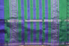 Picture of Violet and Green Stripes Mangalagiri Silk Saree