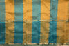 Picture of Sea Green and Mustard Stripes Mangalagiri Silk Saree