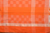 Picture of Orange and Ivory White Soft Naksha Handloom Cotton Saree