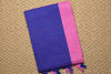 Picture of Royal Blue and Pink Jhorna Soft Handloom Cotton Saree