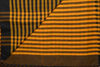 Picture of Yellow and Black Soft Handloom Cotton Saree